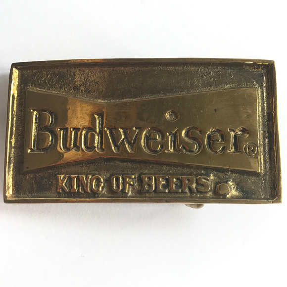 Accessories Vintage Original Solid Brass Budweiser Belt Buckle Poshmark